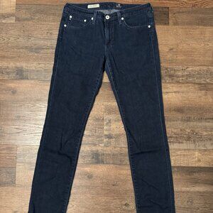 Ag Adriano Goldschmied Stevie Slim Straight Jeans Dark Blue